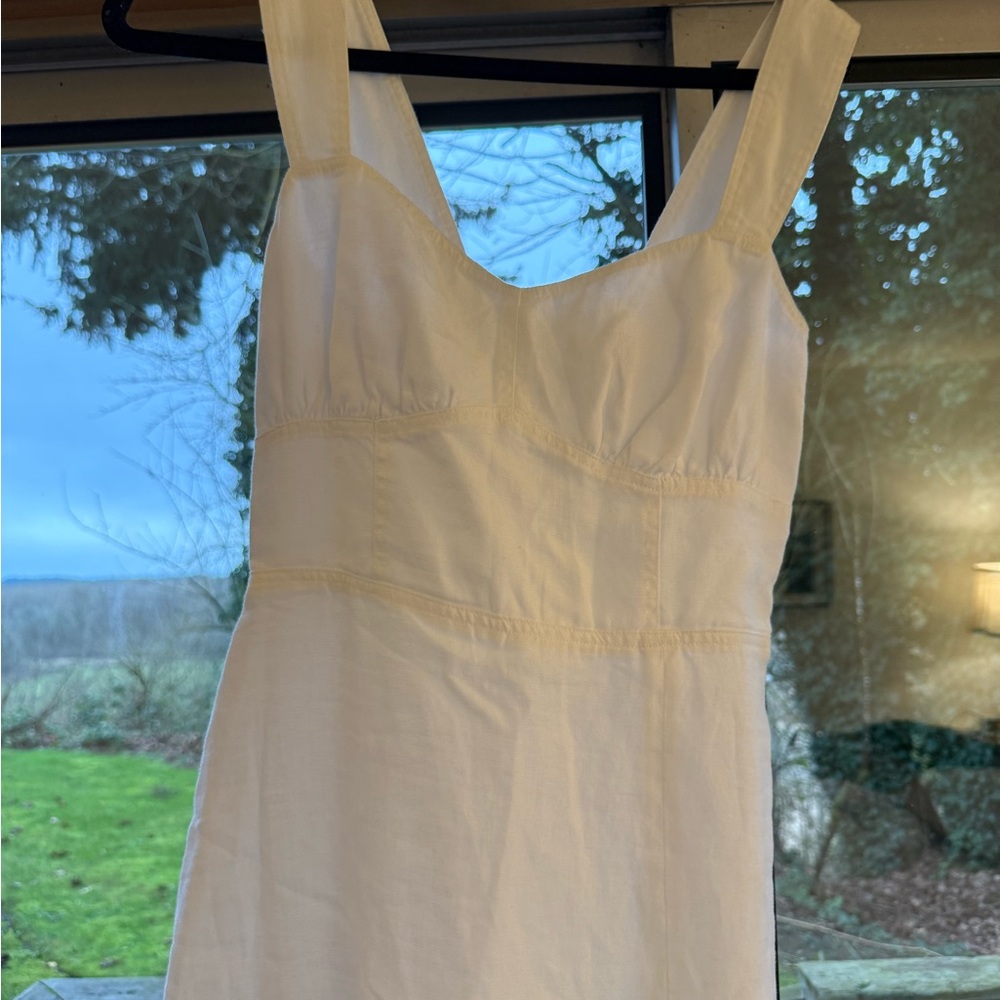 Reformation White Midi Dress